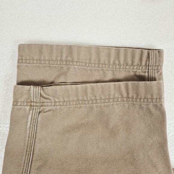 Duluth Trading Co Cargo Pants Mens 42x34 Khaki Relaxed Fit Work Utility Pockets - Picture 10 of 14